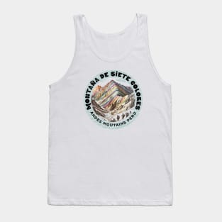 Peruvian Andes Rainbow Mountain Peru Tank Top